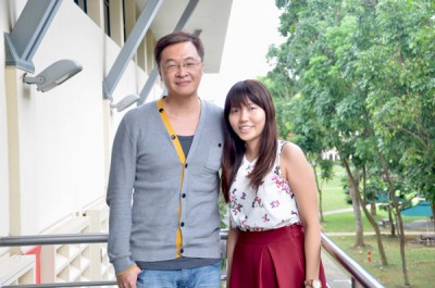 Josh Wang (right) and Natalie Lim believe that a teacher's efficacy affects the learning experience for low progress learners in schools.